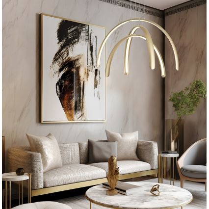 LED csillár kábelen MEGAN LED/41W/230V aranyszínű