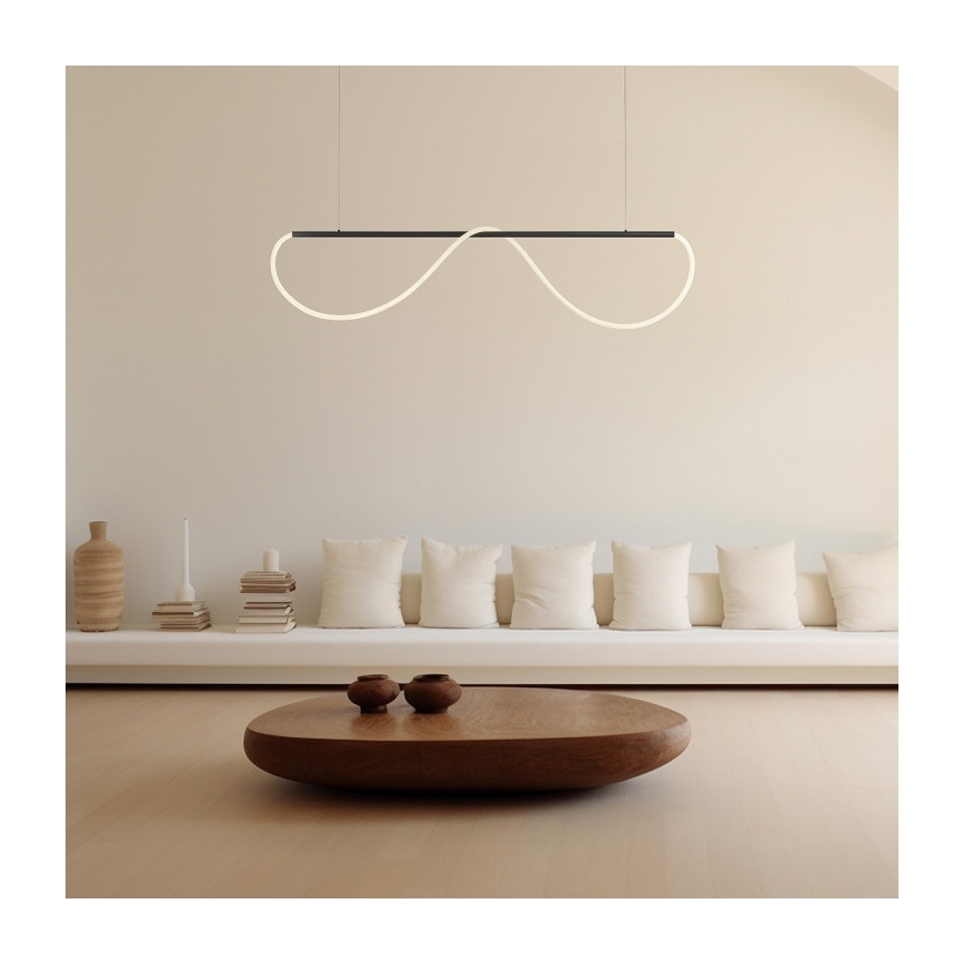 LED csillár kábelen MELECA LED/36W/230V 3000/4000/6000K 160 cm fekete
