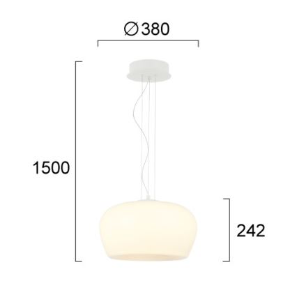 LED csillár kábelen NADIA LED/20W/230V fehér