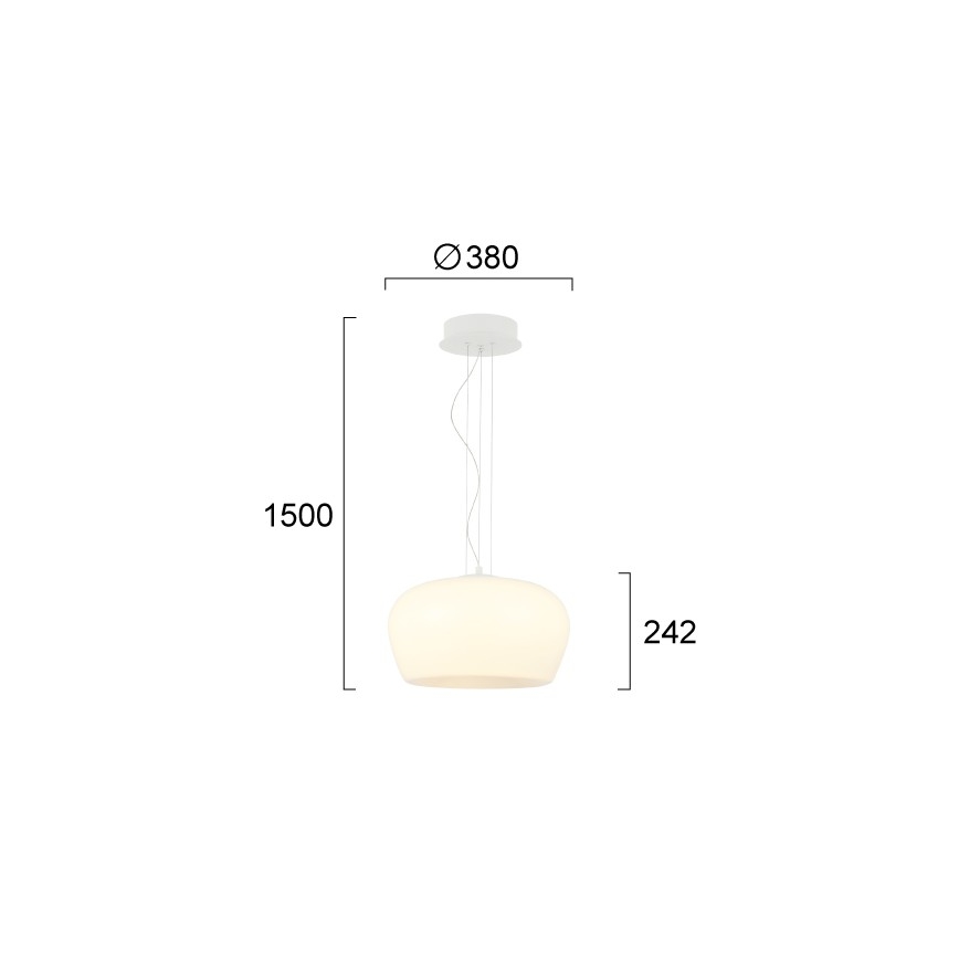 LED csillár kábelen NADIA LED/20W/230V fehér