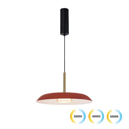 LED csillár kábelen NUDO LED/11W/230V 3000/4000/6000K piros