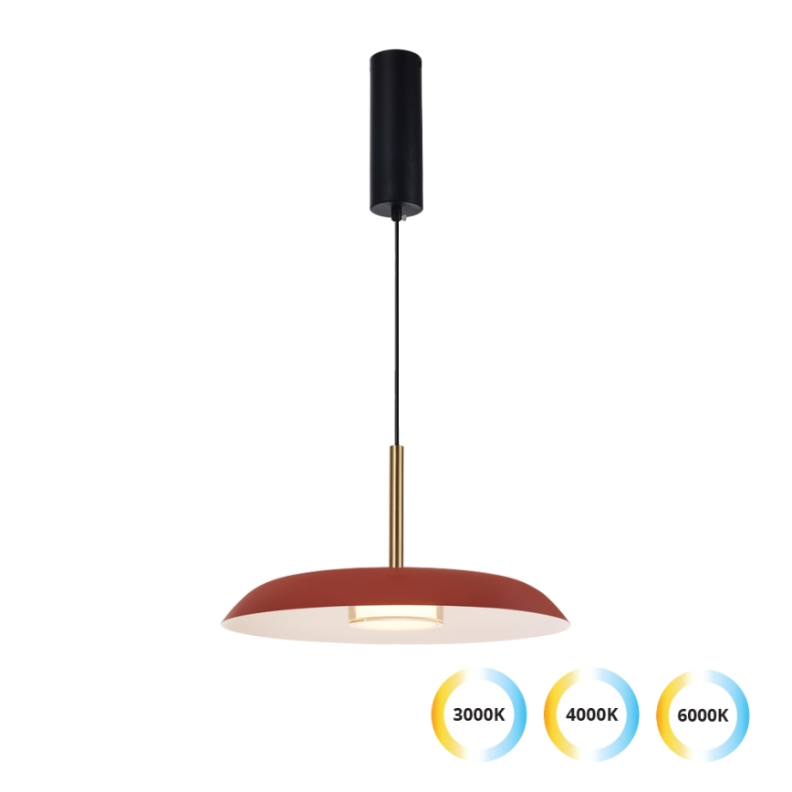 LED csillár kábelen NUDO LED/11W/230V 3000/4000/6000K piros