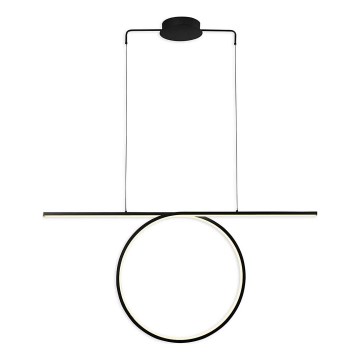 LED csillár kábelen ODETTA LED/42W/230V 4000K fekete