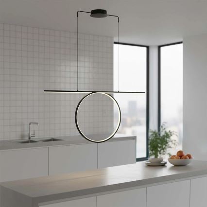 LED csillár kábelen ODETTA LED/42W/230V 4000K fekete