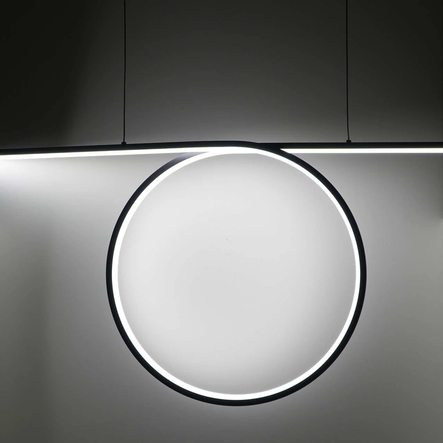 LED csillár kábelen ODETTA LED/42W/230V 4000K fekete