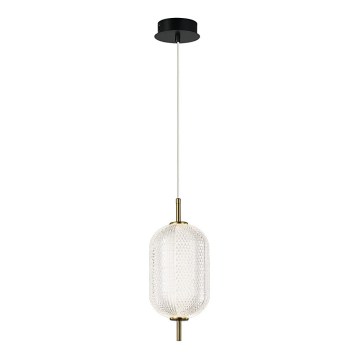LED csillár kábelen PELLUCID LED/11W/230V arany/átlátszó