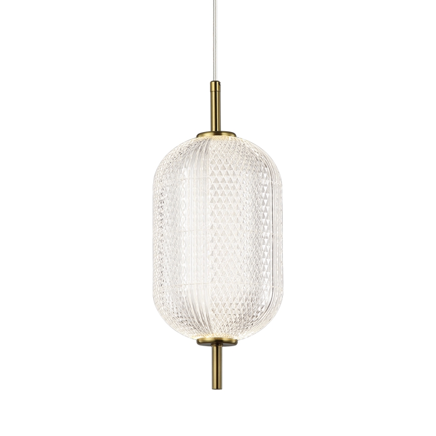 LED csillár kábelen PELLUCID LED/11W/230V arany/átlátszó