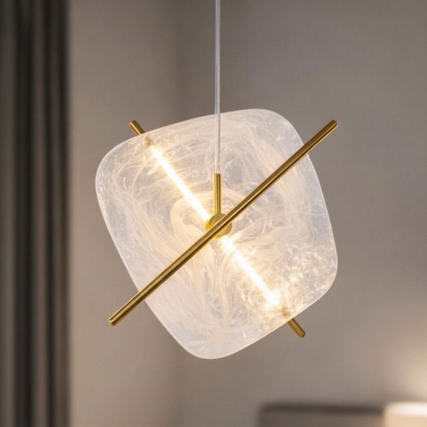 LED csillár kábelen RELAX LED/15W/230V arany/fehér