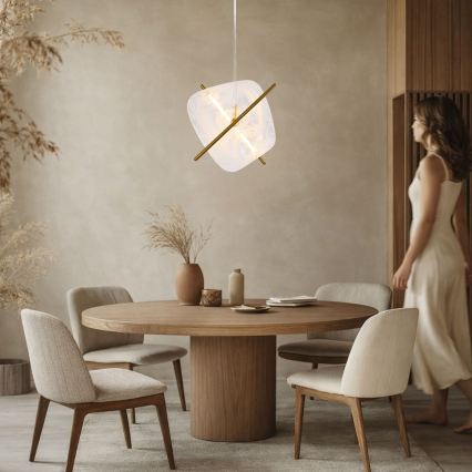 LED csillár kábelen RELAX LED/15W/230V arany/fehér