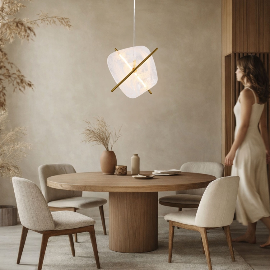 LED csillár kábelen RELAX LED/15W/230V arany/fehér