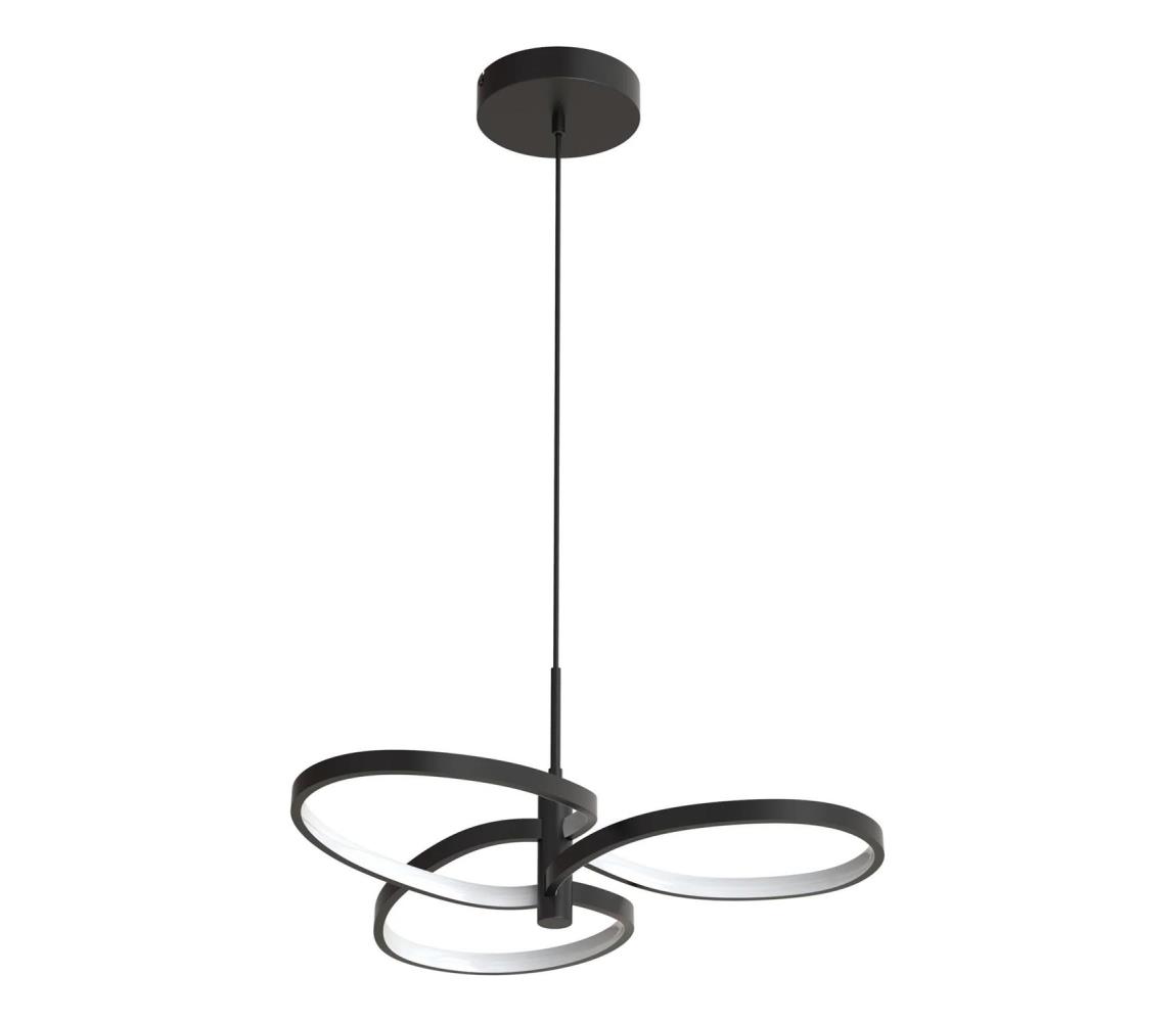 LED csillár kábelen RIBBON LED/25W/230V 4000K fekete 335975
