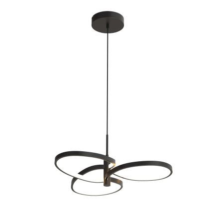 LED csillár kábelen RIBBON LED/25W/230V 4000K fekete