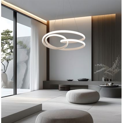 LED csillár kábelen RIBBON LED/42W/230V bézs