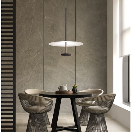 LED csillár kábelen ROSS LED/13W/230V fekete/fehér