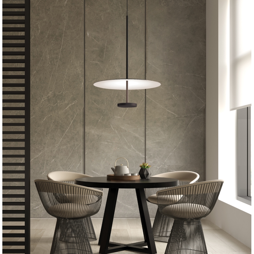 LED csillár kábelen ROSS LED/13W/230V fekete/fehér