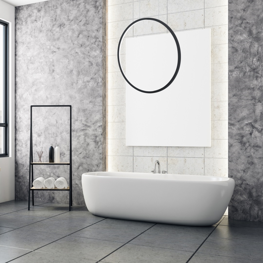 LED csillár kábelen SATURNO LED/28W/230V, átm. 50 cm, IP44, fekete