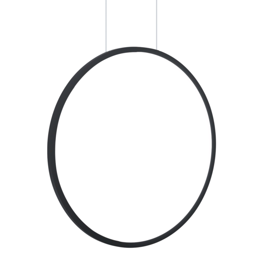 LED csillár kábelen SATURNO LED/28W/230V, átm. 50 cm, IP44, fekete