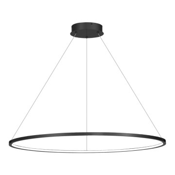 LED csillár kábelen SATURNO LED/57W/230V átm. 100 cm IP44 fekete