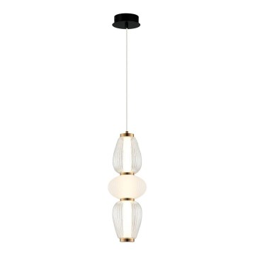 LED csillár kábelen SHINY LED/17W/230V fehér/arany