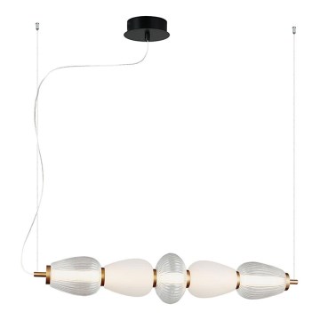 LED csillár kábelen SHINY LED/23W/230V fehér/arany