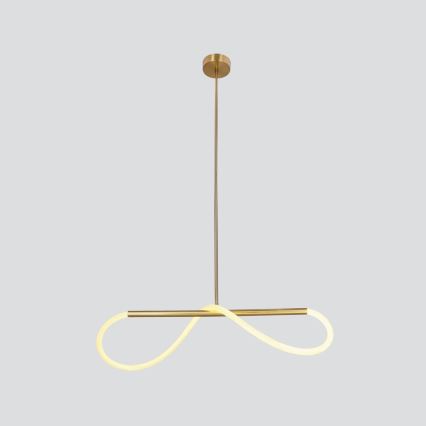 LED csillár kábelen SUPREME LED/22W/230V 100 cm aranyszínű