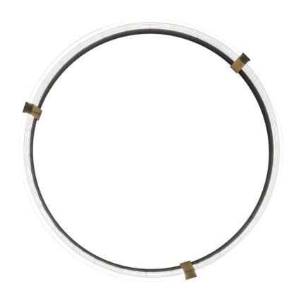 LED csillár kábelen TRIANGLE LED/40W/230V 3000/4000/6000K átm. 60 cm fekete