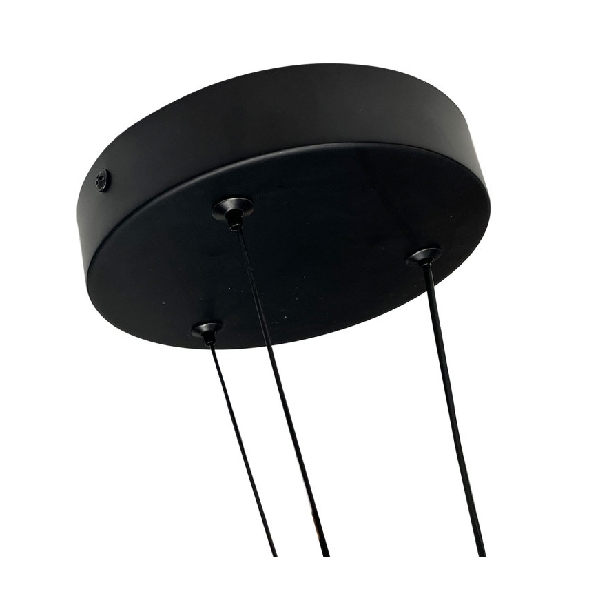 LED csillár kábelen TRIANGLE LED/40W/230V 3000/4000/6000K átm. 60 cm fekete