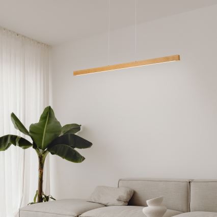 LED csillár kábelen VERDE LED/18W/230V 3000K 106 cm tölgy