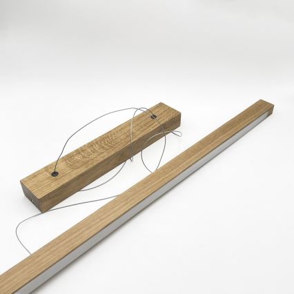 LED csillár kábelen VERDE LED/18W/230V 3000K 106 cm tölgy