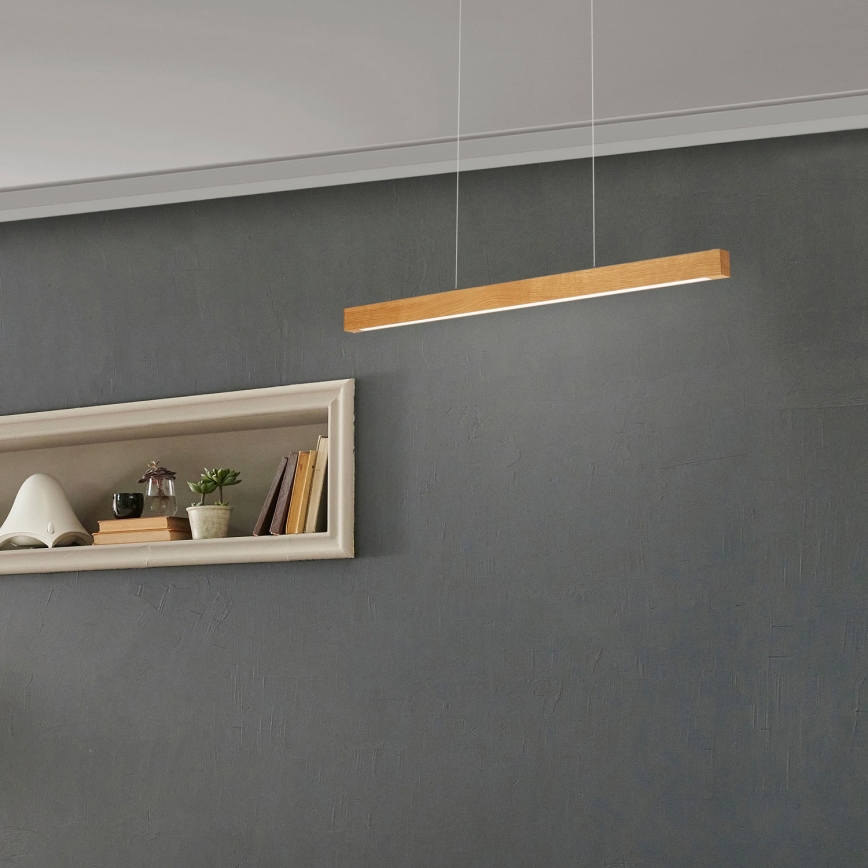 LED csillár kábelen VERDE LED/18W/230V 3000K 76 cm tölgy