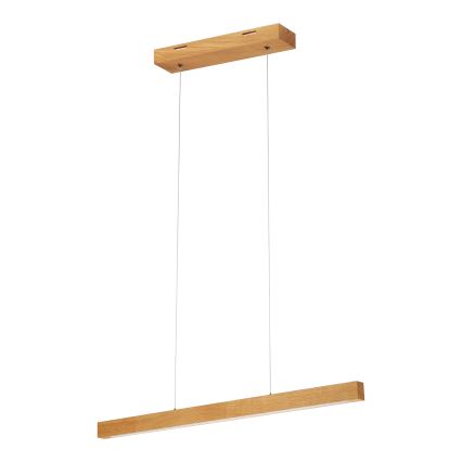 LED csillár kábelen VERDE LED/18W/230V 3000K 76 cm tölgy