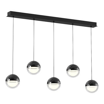 LED csillár kábelen ZIREA LED/30W/230V fekete