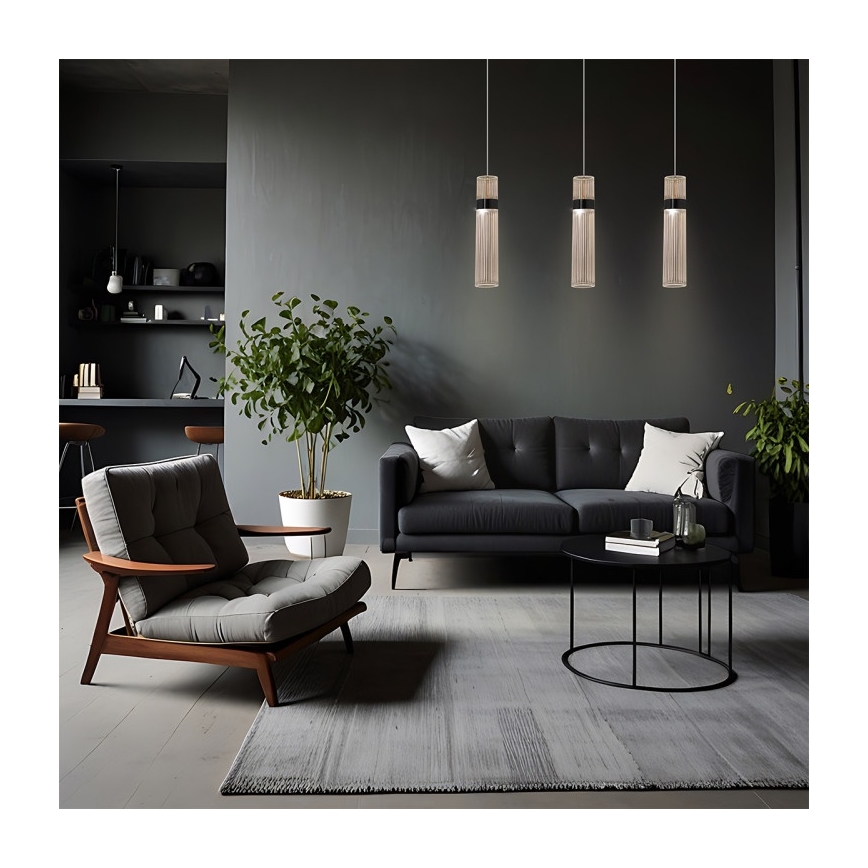 LED csillár kábellel AMBIENTE LED/6W/230V 3000/4000/6000K fekete