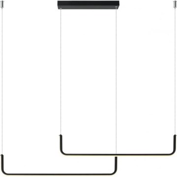 LED csillár kábellel MALAWI 2xLED/20W/230V 3000/4000/6000K fekete