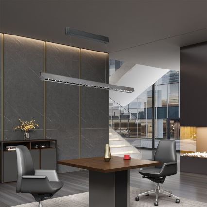 LED csillár kábelre szerelve LED/36W/230V 3000/4000/6400K antracit