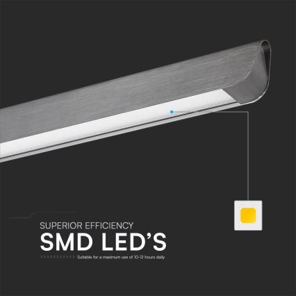 LED csillár kábelre szerelve LED/36W/230V 3000/4000/6400K antracit