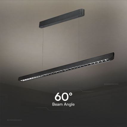 LED csillár kábelre LED/36W/230V 3000/4000/6400K fekete