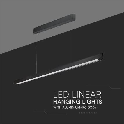 LED csillár kábelre LED/36W/230V 3000/4000/6400K fekete