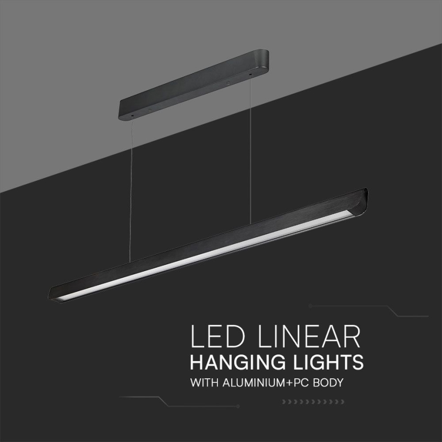 LED csillár kábelre LED/36W/230V 3000/4000/6400K fekete