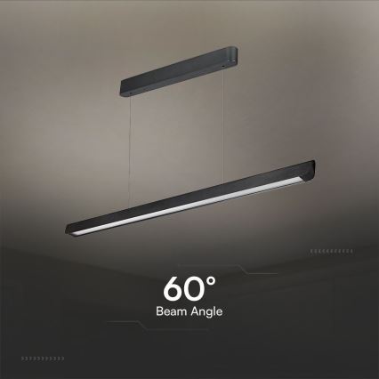 LED csillár kábelre LED/36W/230V 3000/4000/6400K fekete