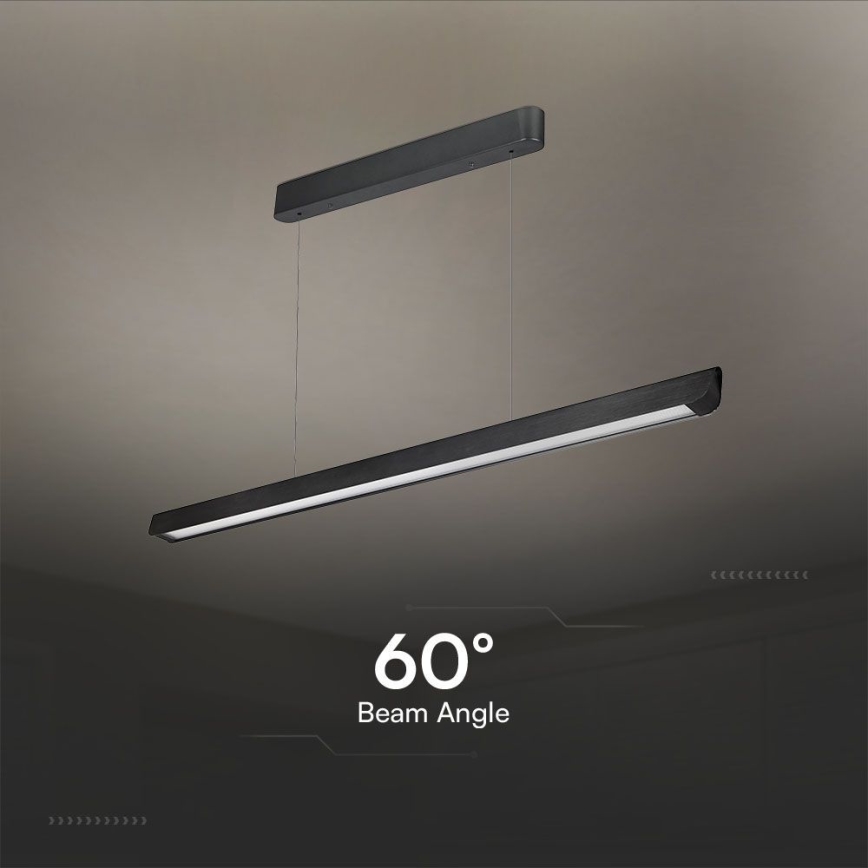 LED csillár kábelre LED/36W/230V 3000/4000/6400K fekete