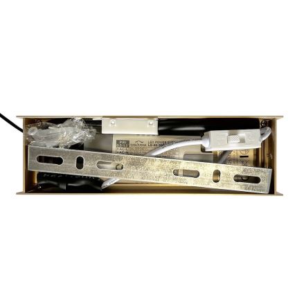 LED csillár LINEA, kábellel függesztett, 36W/230V, 3000/4000/5700K, CRI 90, arany