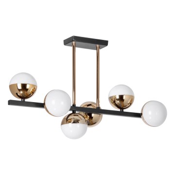 LED csillár rúdon 6xLED/7W/230V arany/fekete