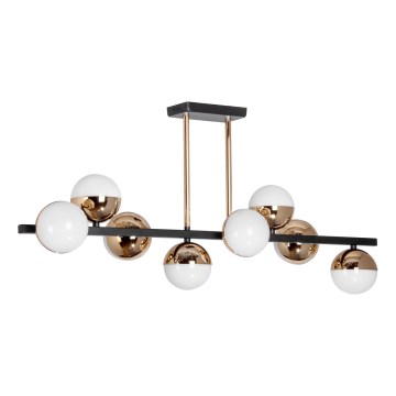 LED csillár rúdon 8xLED/7W/230V arany/fekete