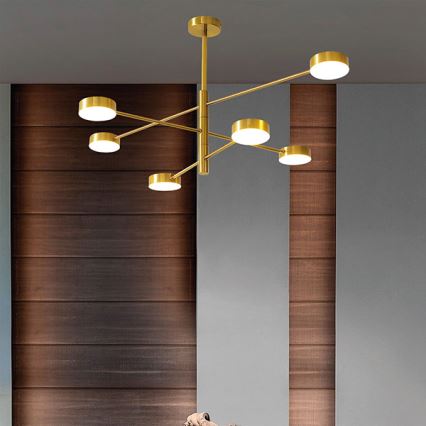 LED Csillár rúdon LED/30W/230V 3000K arany