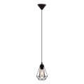 LED csillár zsinóron 1xE27/6,5W/230V 2500K fekete