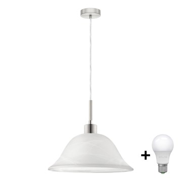 LED Csillár zsinóron 1xE27/60W/230V fehér