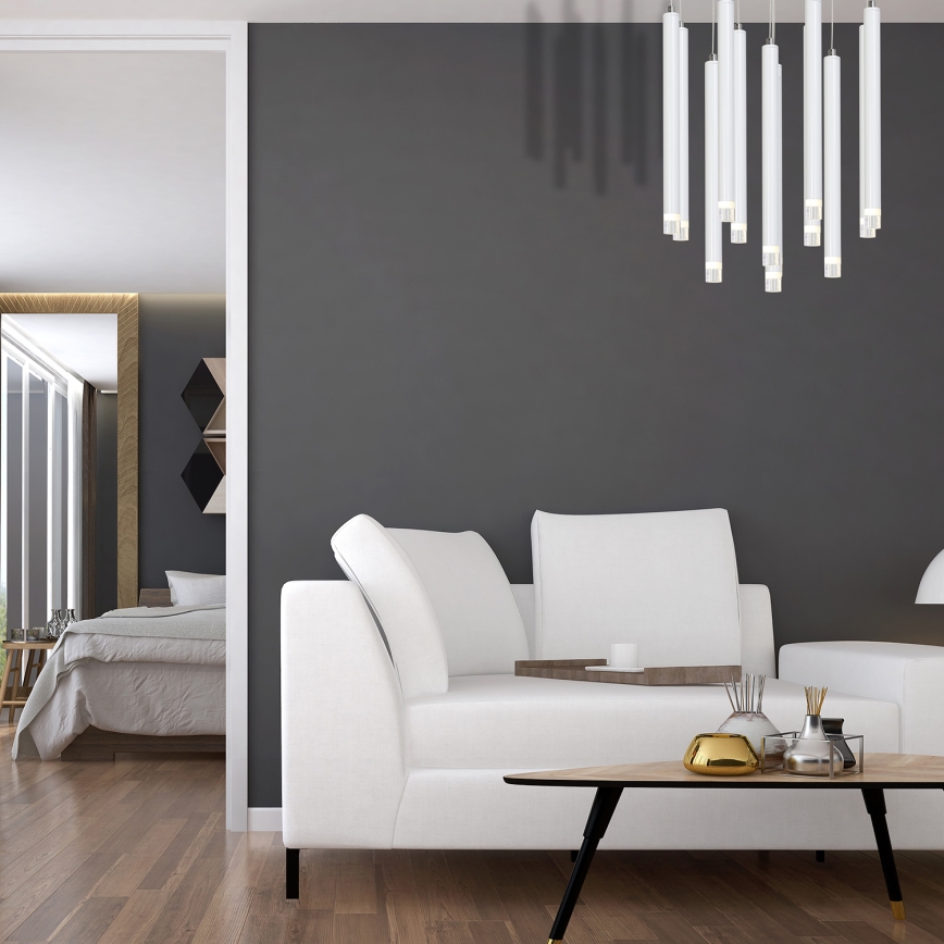 LED Csillár zsinóron ALBA 12xLED/1W/230V fehér