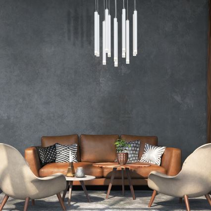 LED Csillár zsinóron ALBA 12xLED/1W/230V fehér