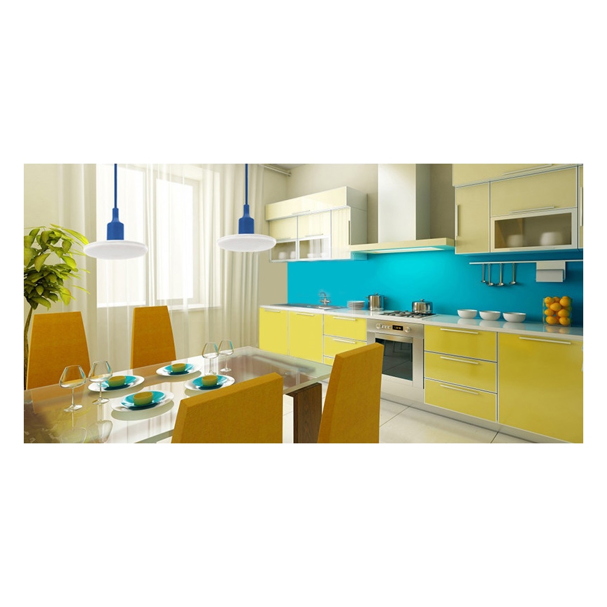 LED Csillár zsinóron ALBENE 1xLED/18W/230V kék